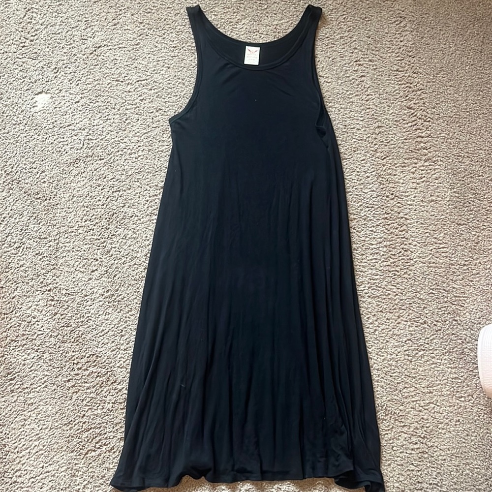 Black flowy tank top dress